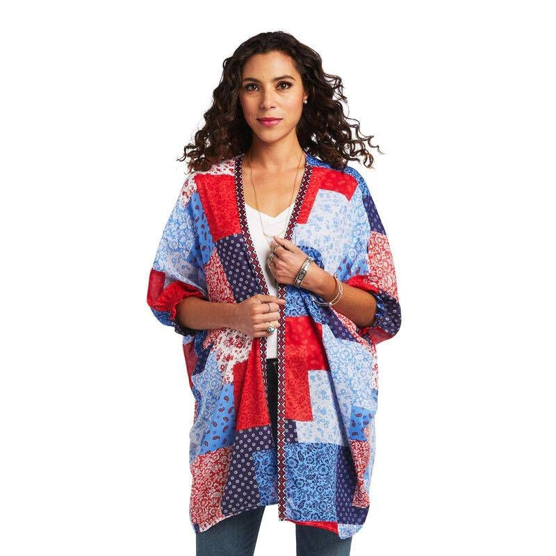 Ariat Ladies Smokestack Kimono Top Multi One Size