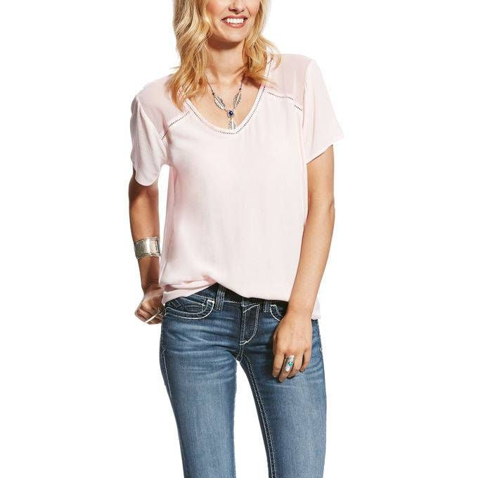 Ariat Ladies Taken Tee Snow White Xs