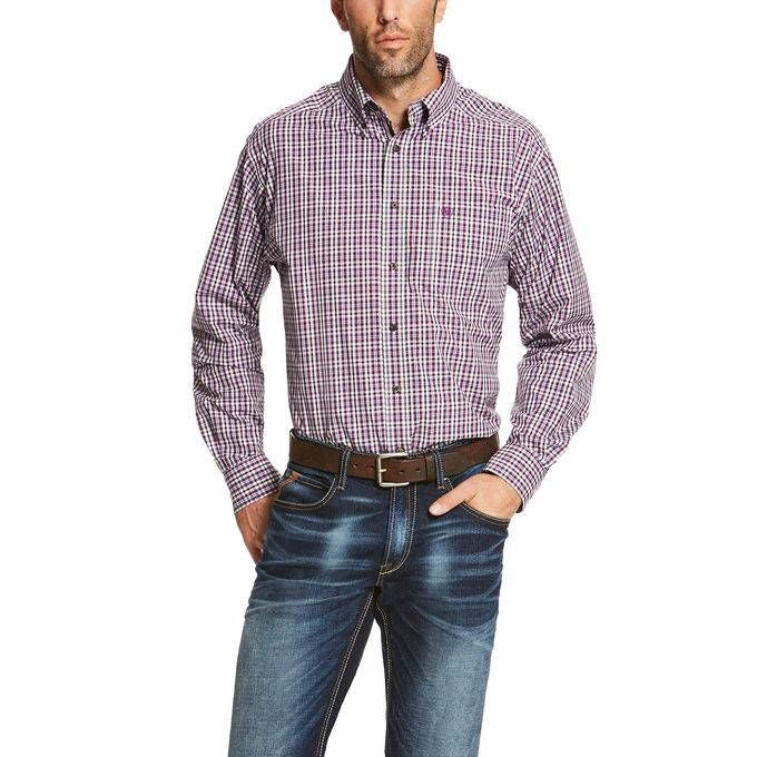 Ariat Mens Parker L Sleeve Performance Ripe Fig S