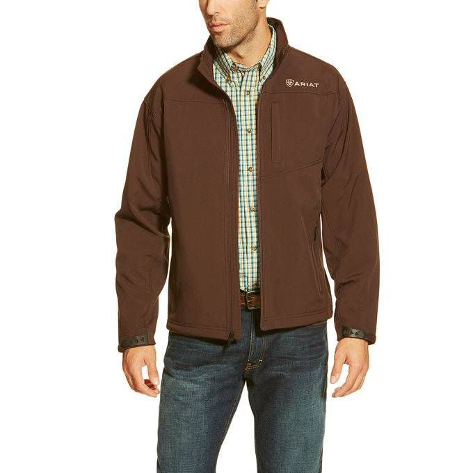 Ariat Mens Vernon Soshell Jacket Coffee Bean Med