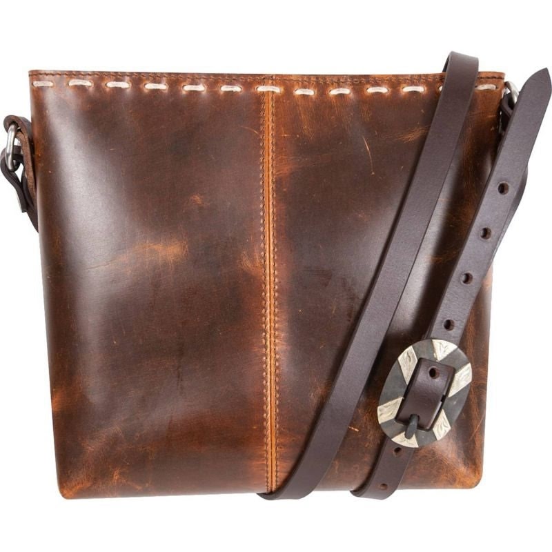 Cashel Sling Bag with Buck Stitching Distressed