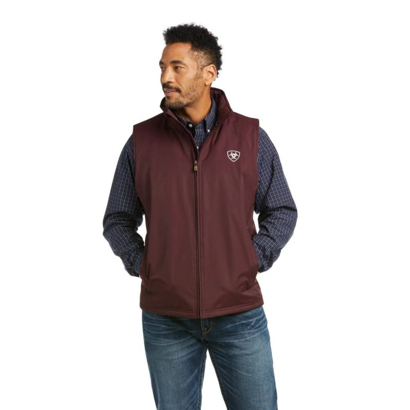 Ariat Mens Team Logo Insulated Vest Malbec Medium