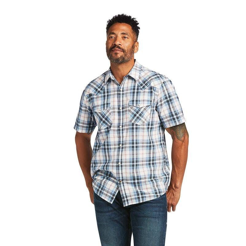 Ariat Mens Haye Retro Fit Shirt Vanilla Ice S