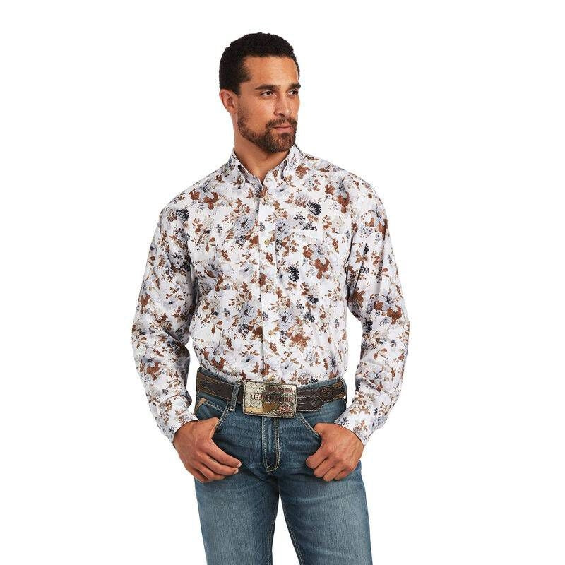 Ariat Mens Bryant Classic Fit Shirt White XS