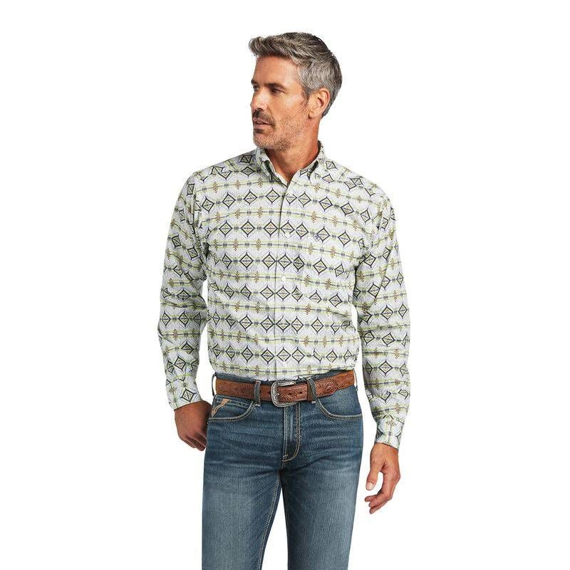 Ariat Mens Archer Fitted Shirt White XS