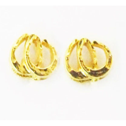 Finishing Touch Dbl Horseshoe Earrings 1/4in