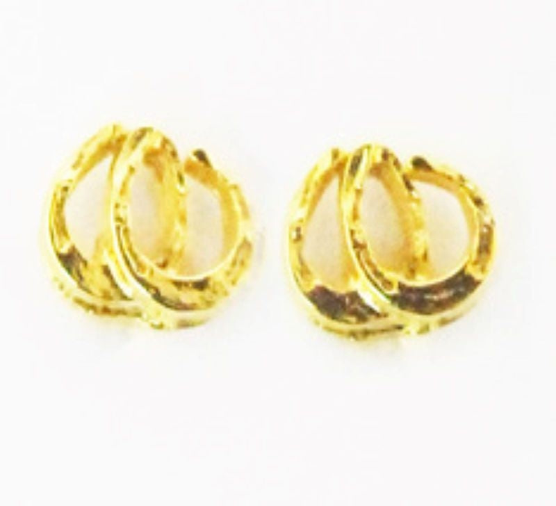 Finishing Touch Dbl Horseshoe Earrings 1/4in
