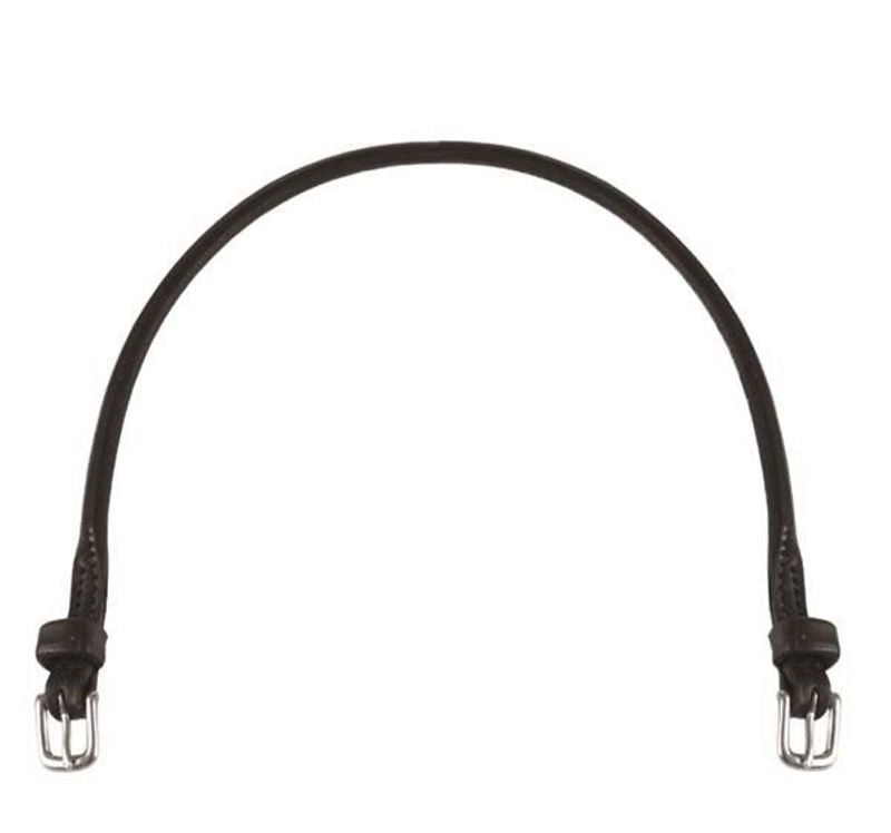 Feather-Weight Throat Latch Leather Long Black