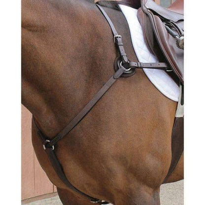 Nunn Finer 3-Way Breastplate With Elastic Cob Hav