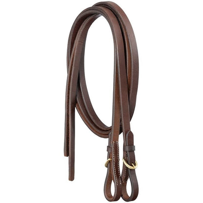 Royal King Harness Leather Split Reins with Buckle Ends