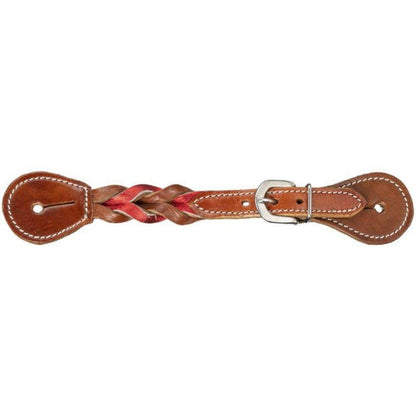 Royal King Braided Leather Spur Straps