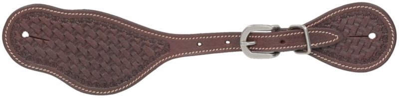 Tough1 Basketweave Harness Leather Spur Straps
