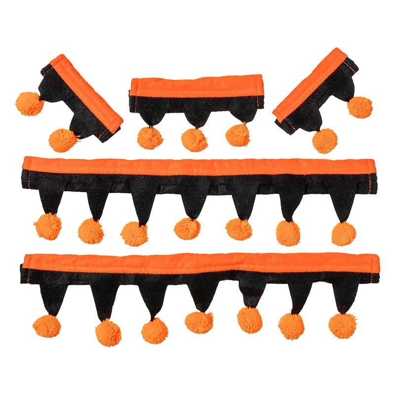Tough1 Mini Halloween Bridle & Rein Covers Set