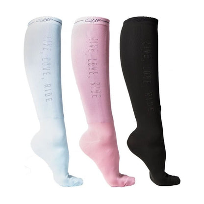 QHP Ladies Astana Knee Stockings 3Pk