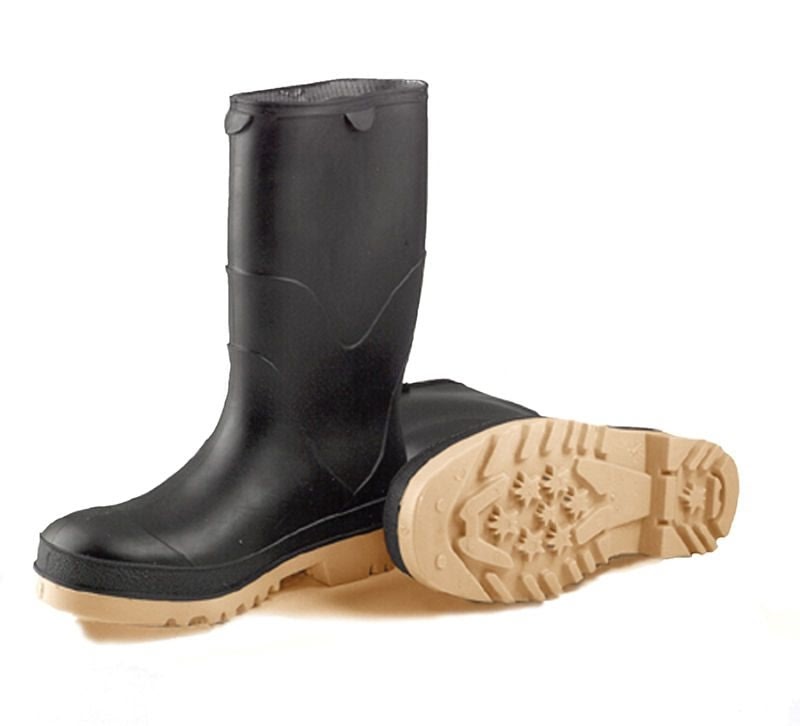 Kids Tingley StormTracks PVC Boots 4 Black Tan