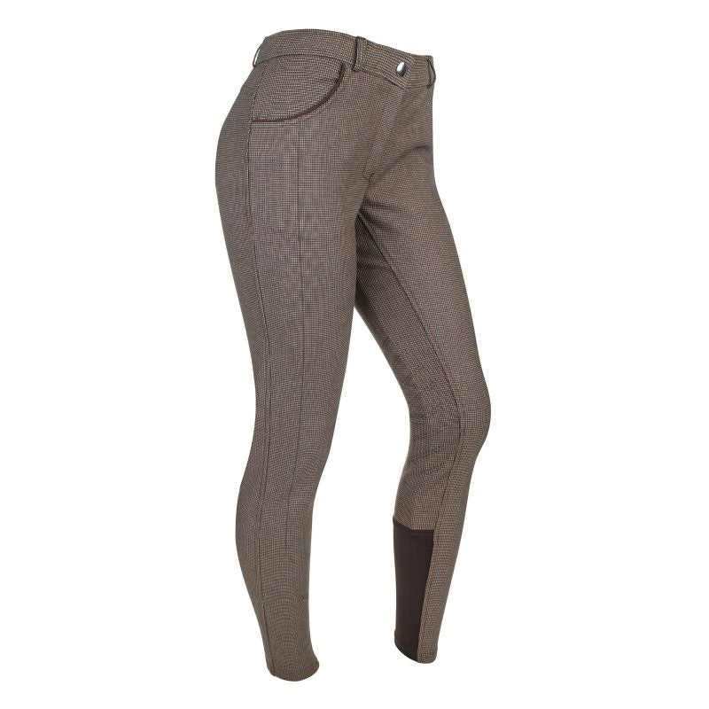Ashley Classic Ladies KP Breeches Olive/Tan Check