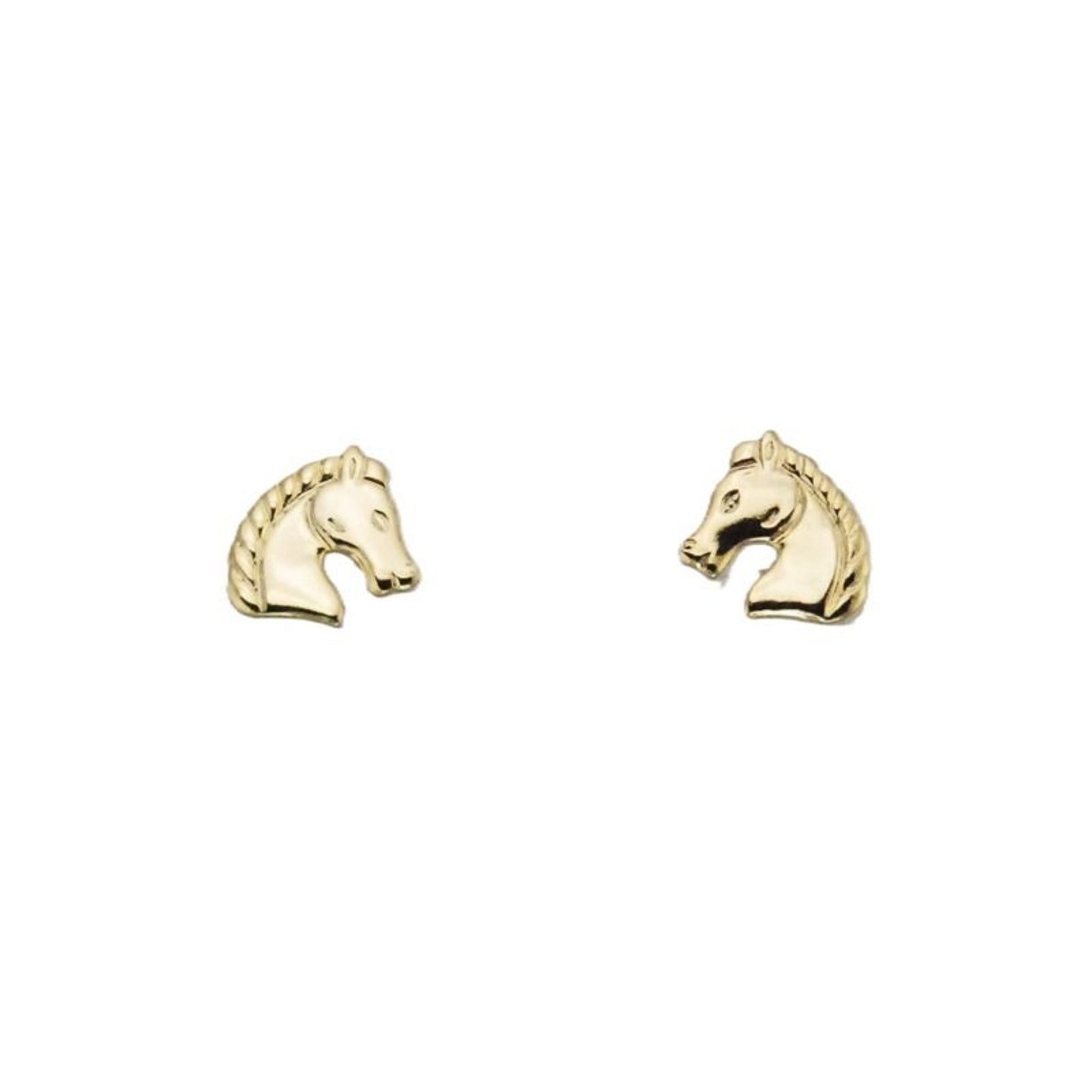 Finishing Touch Regal Horse Head Earrings Silver