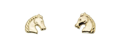Finishing Touch Regal Horse Head Earrings Silver