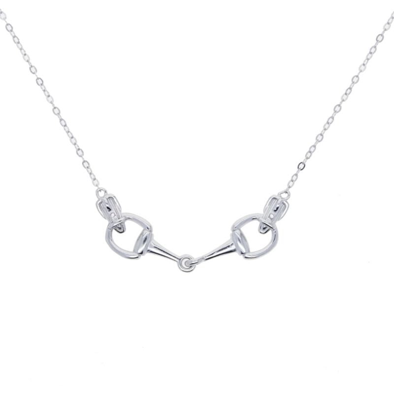 AWST Sterling Silver Snaffle Bit Necklace