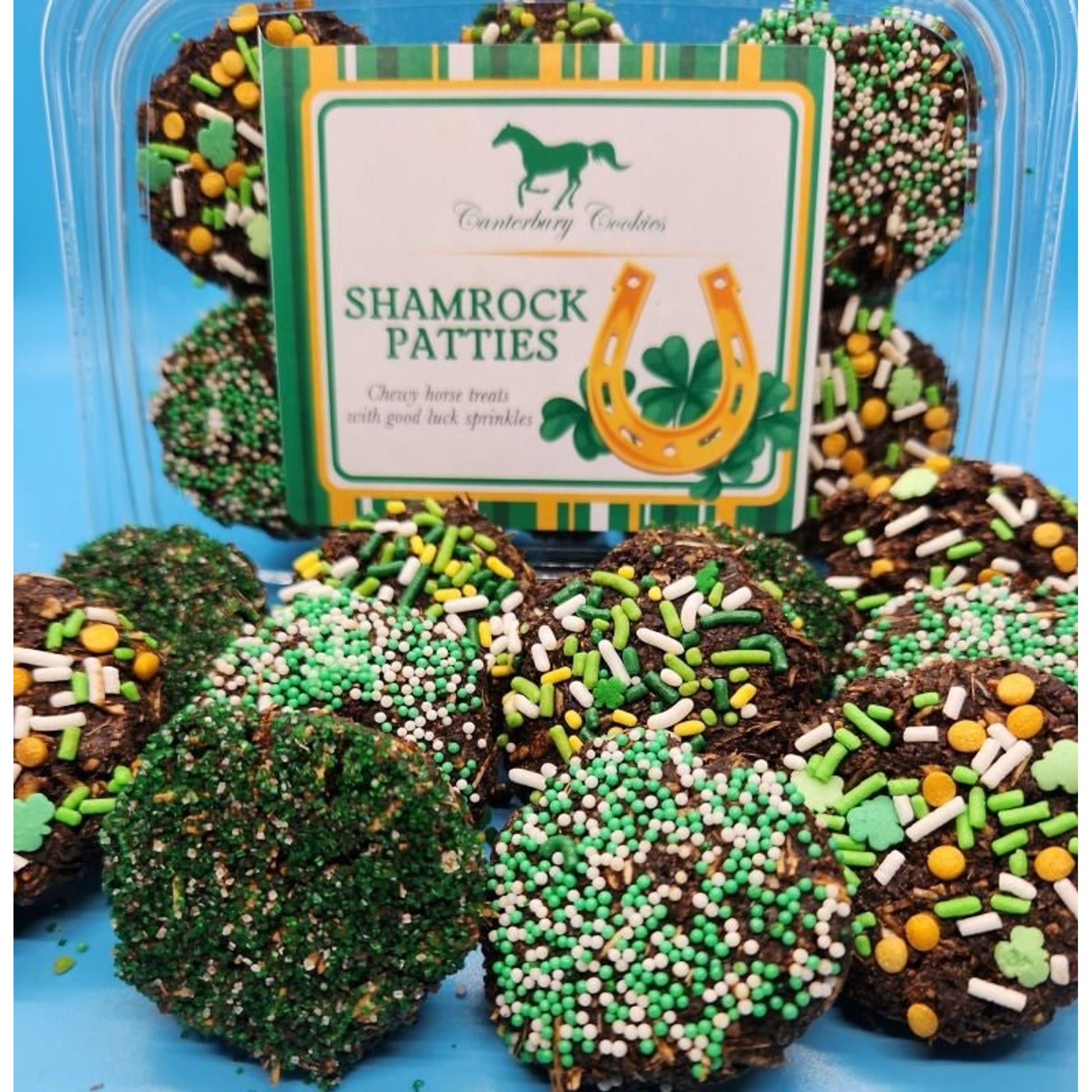 Canterbury Cookies Horse Treat Plops-Shamrock 20oz