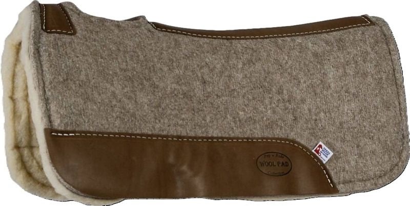Mustang Junior Contoured Tan Wool Pad