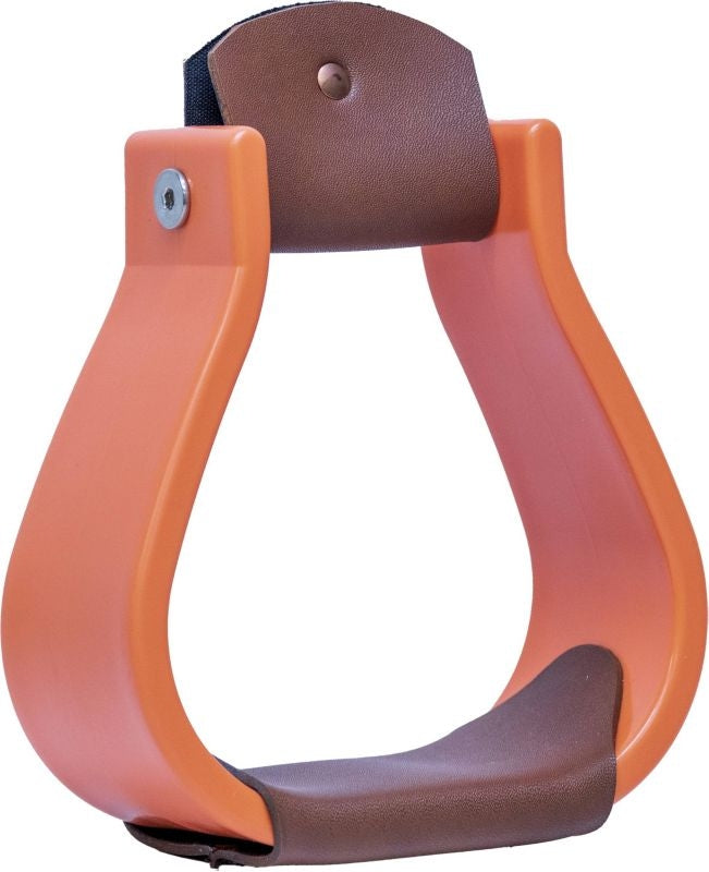 Mustang Overshoe Stirrups - Orange
