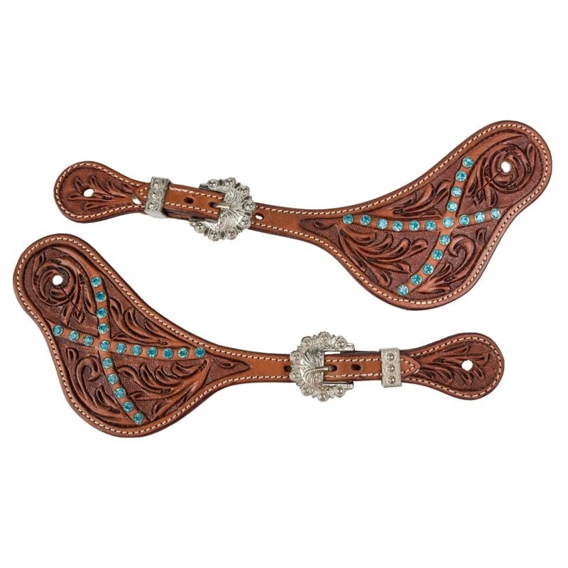 Tabelo Spur Straps with Studded Trim