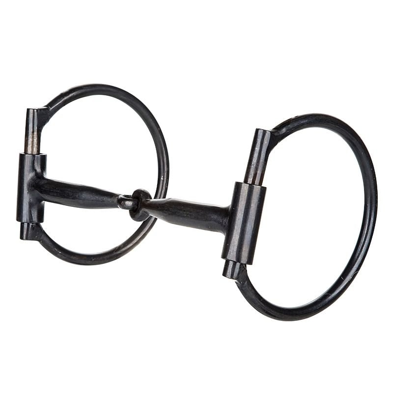 Tabelo Offset Ring Blued Steel Snaffle Bit 5