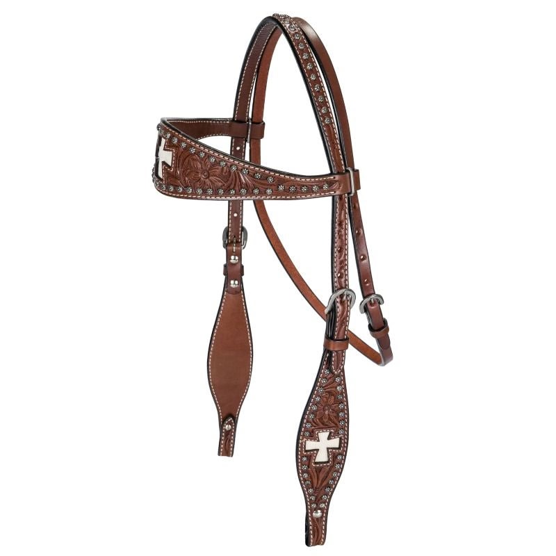 Tabelo Browband Headstall with Sun Spots