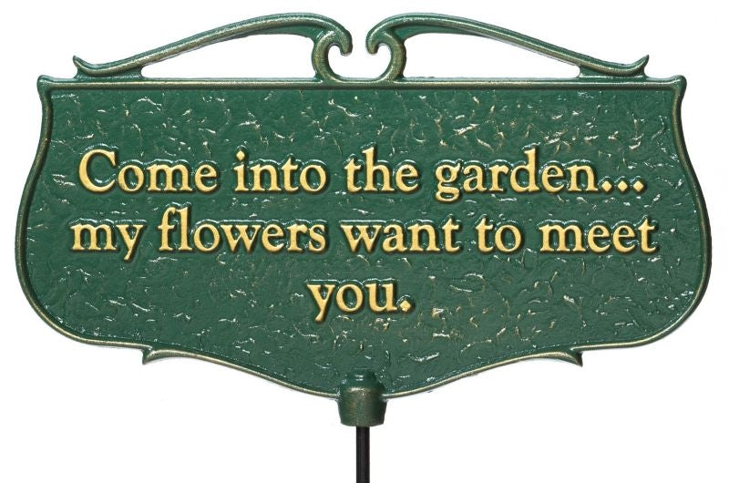 Garden Poem Sign