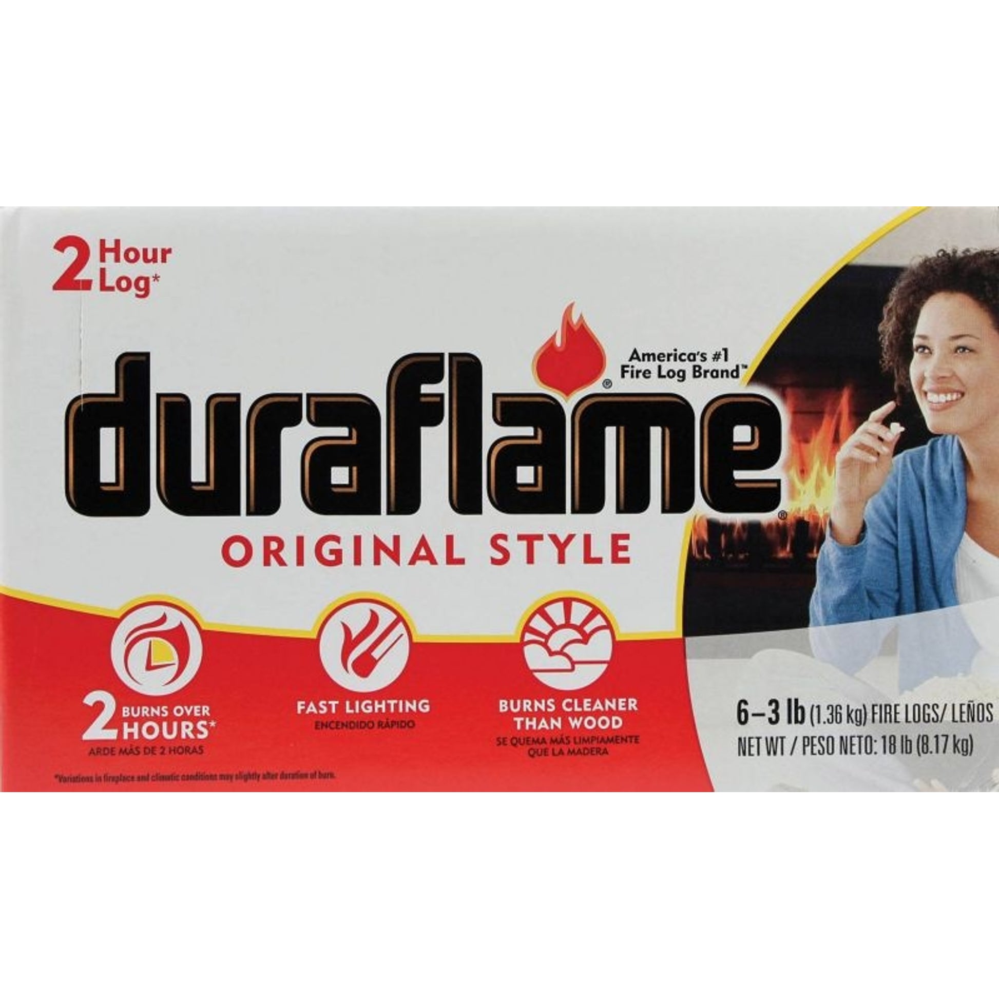 Duraflame Original Style Fire Log 2.5lb 6 Pack