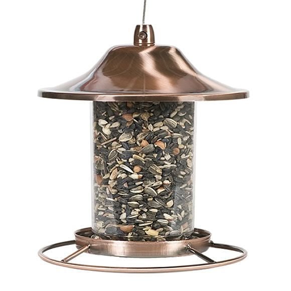 Perky-Pet Copper Panorama Bird Feeder Copper