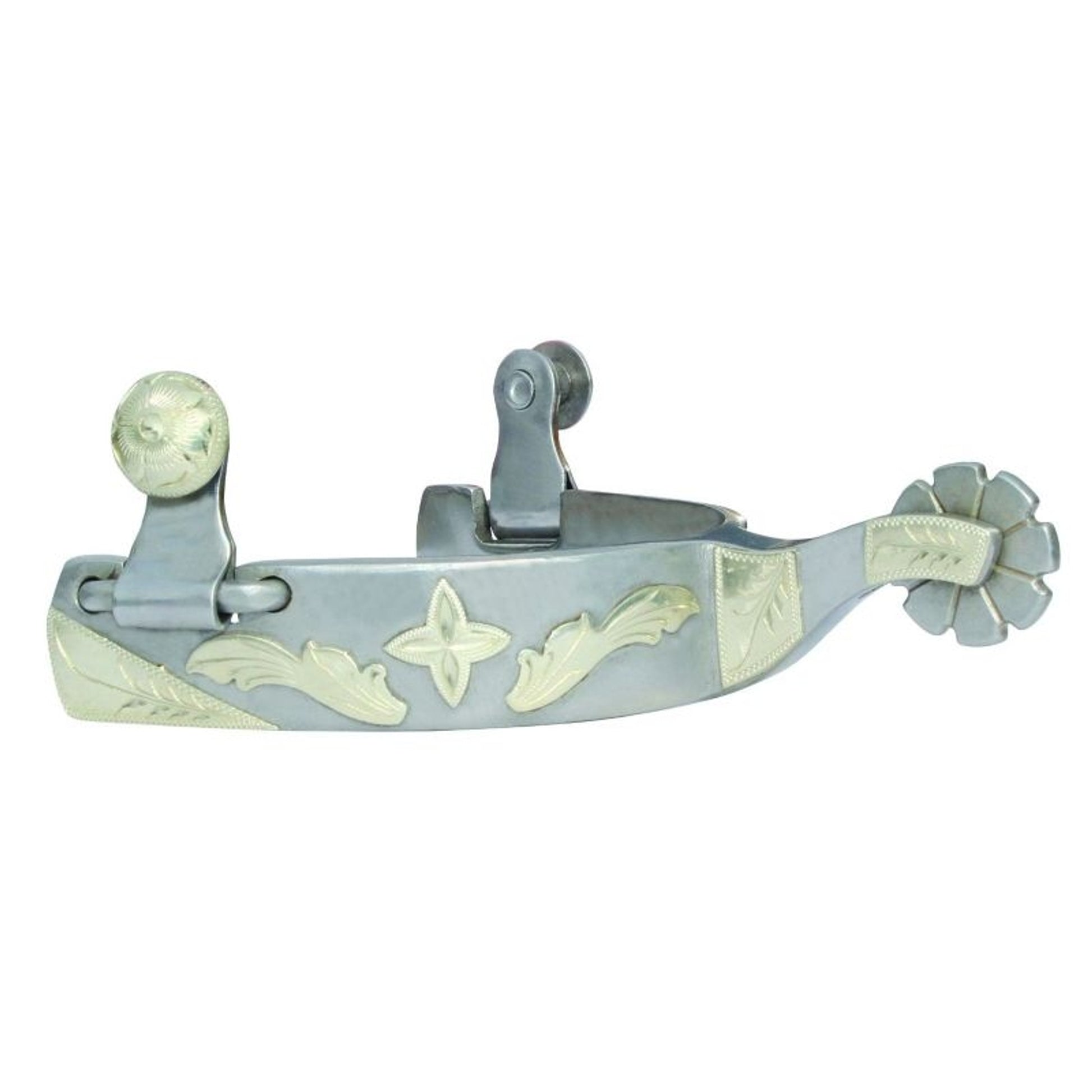 Professionals Choice Silver Spur 8 Pt Rowel Brn