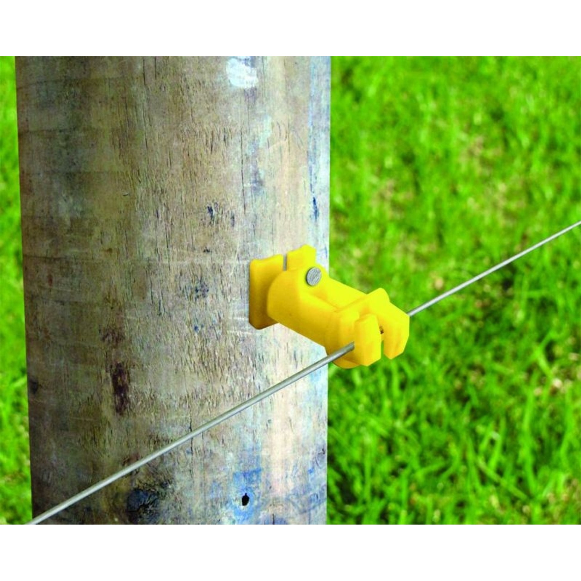 Patriot Wood Post Slant Nail Insulator 2in Black
