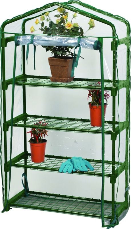 Bloom 4 Tier Greenhouse 49 x 47 x12 Green