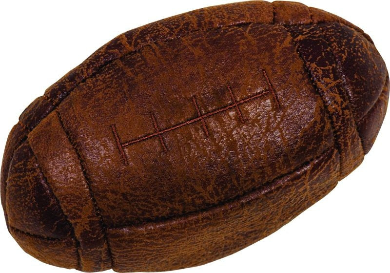 Vintage Flat Football Dog Toy with Squeakers 8" B