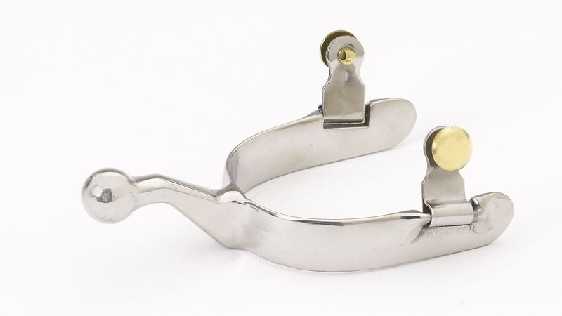 Turn-Two Equine Western U-Shank Knob Spurs Brn