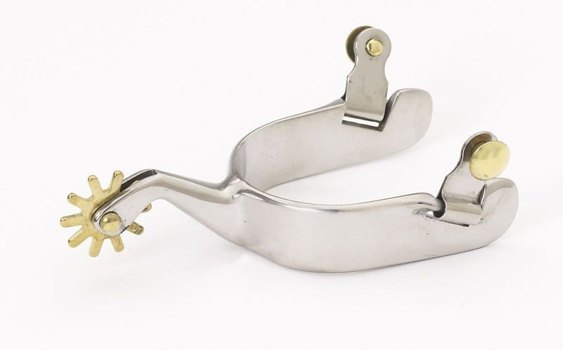 Turn-Two Equine Western D-Shank Spurs 10pt Brn