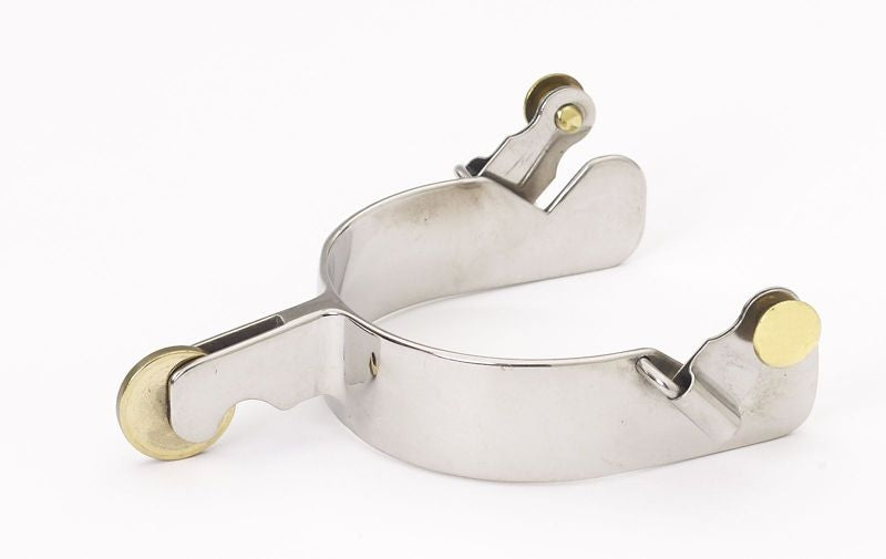 Turn-Two Equine Western M-Shank L-Round Spurs Brn