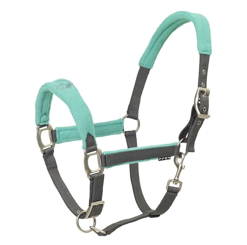 Centaur Fleece Breakaway Halter Horse Grey/Aqua