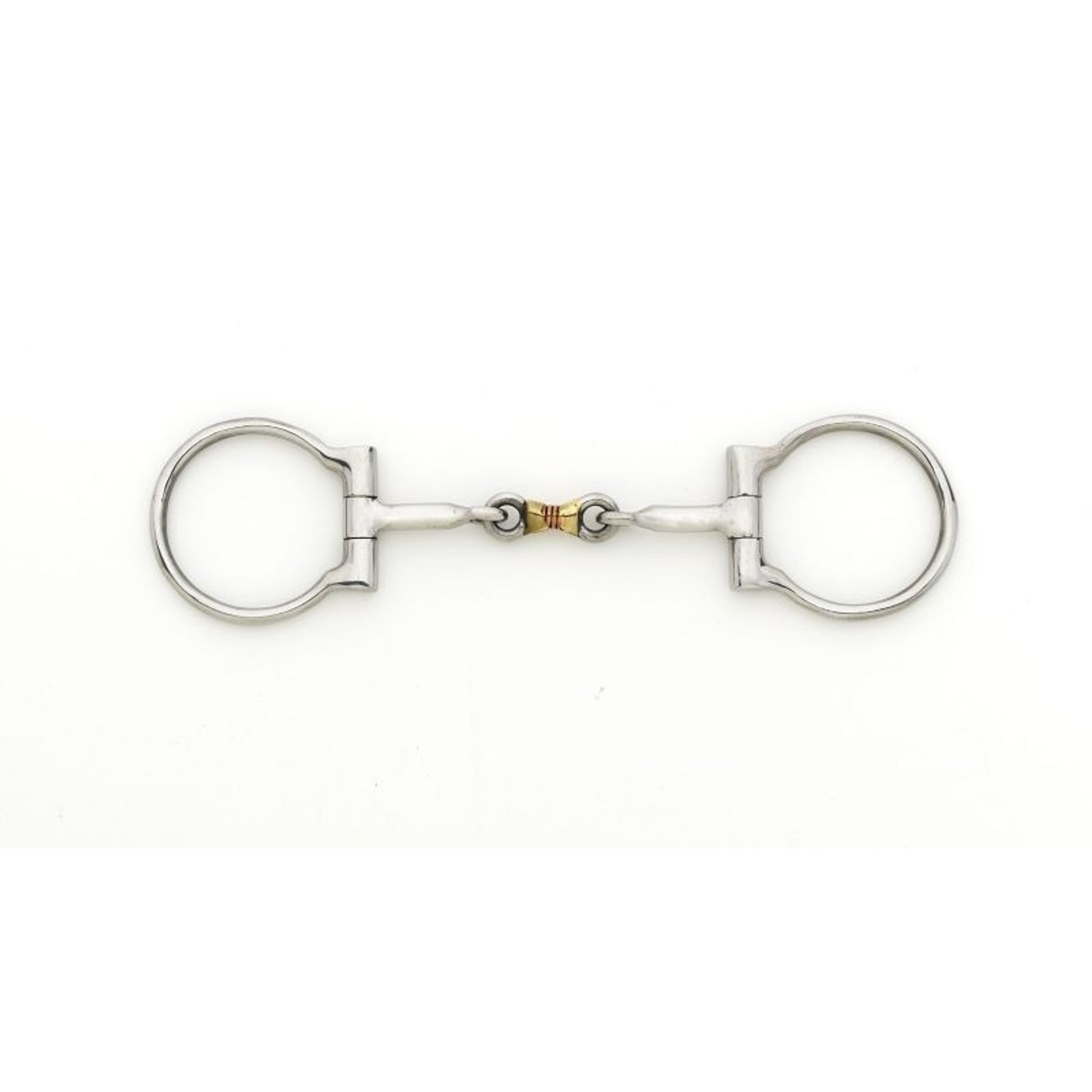 Stainless Steel 3-Piece Snaffle D-Ring Bit 5