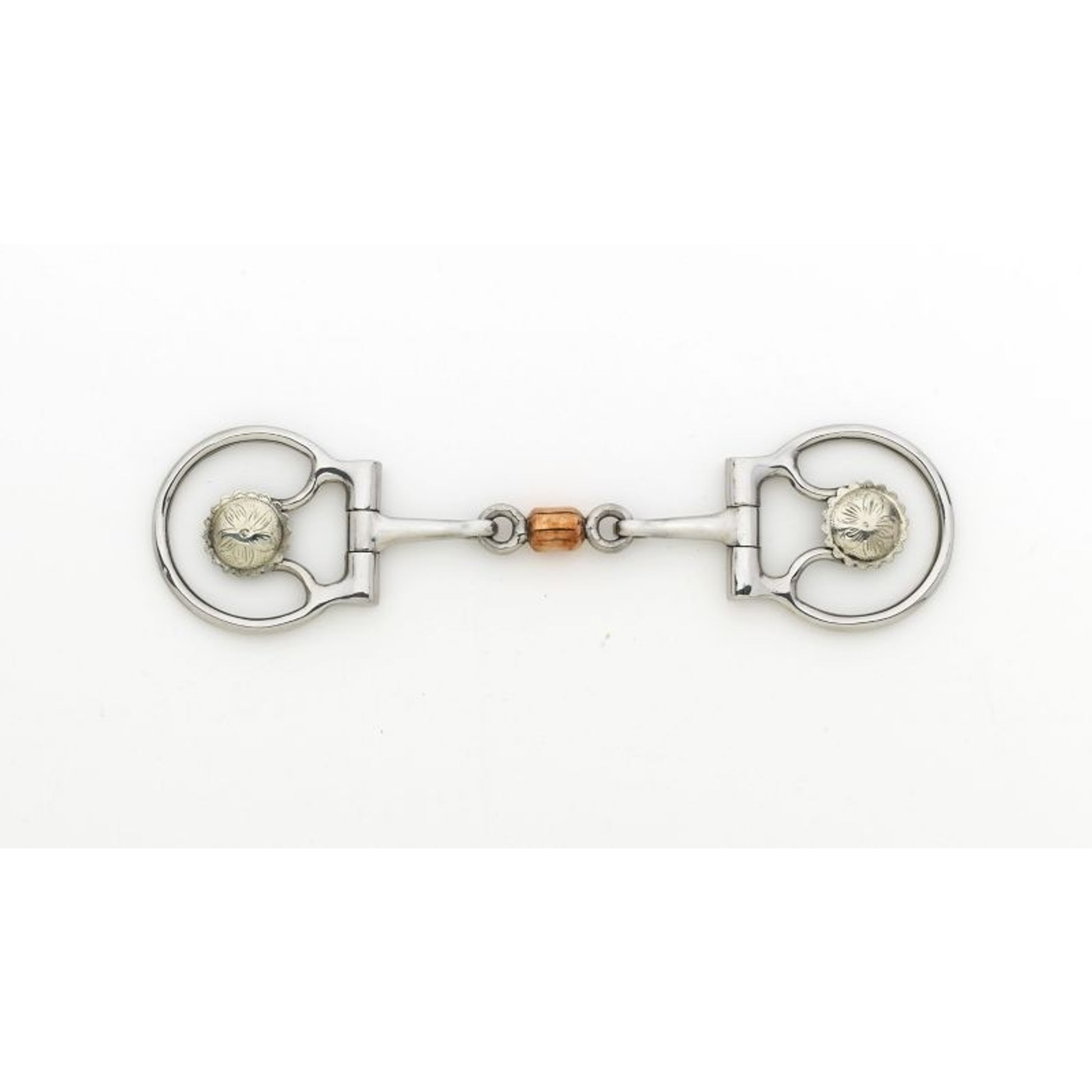 Stainless Steel Concho Roller D-Ring Bit 5