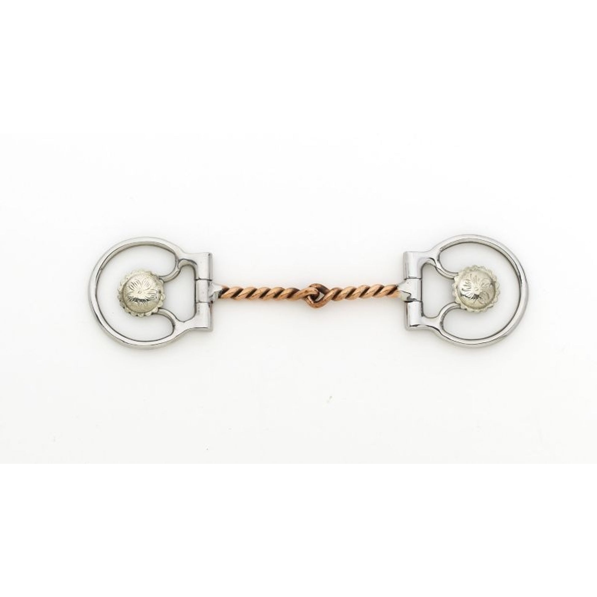 Stainless Steel Concho Copper Twisted D-Ring Bit 5