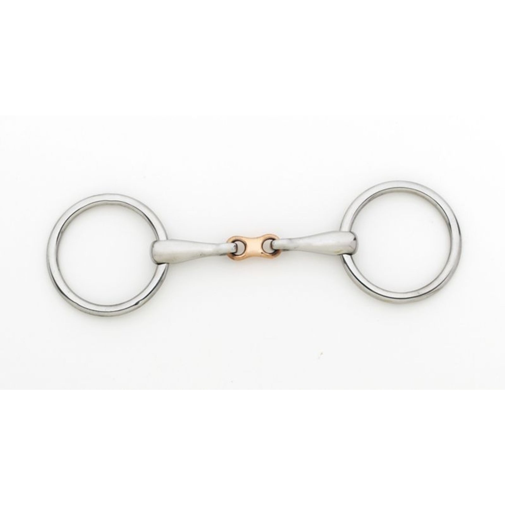 StainlessSteel Copper Link Snaffle Flat Ring Bit 5