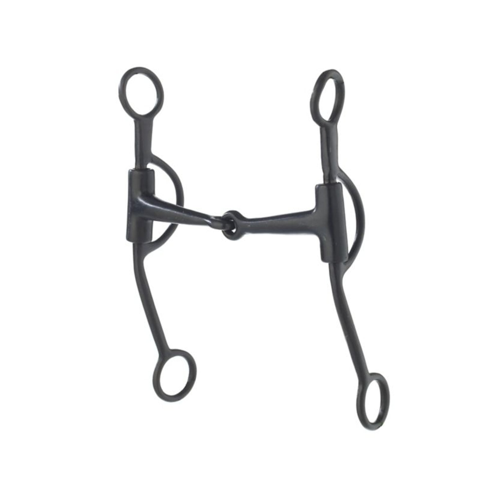 Black Steel Double R Training Snaffle Bit 5