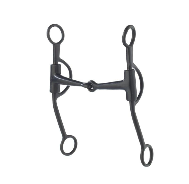 Black Steel Double R Training Snaffle Bit 5