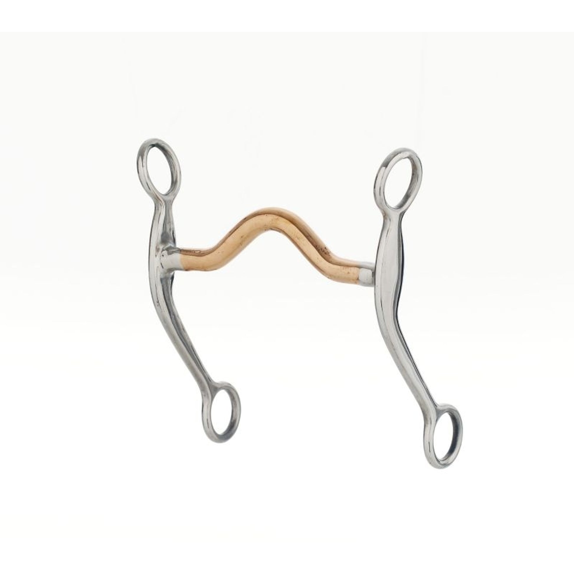 StainlessSteel Engraved Copper Med Port Curb Bit 5