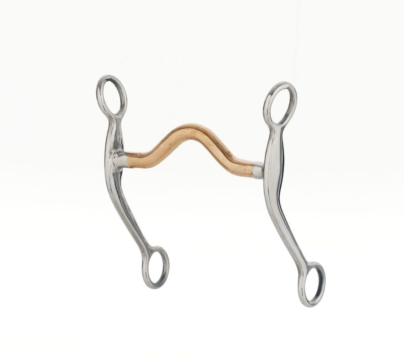 StainlessSteel Engraved Copper Med Port Curb Bit 5