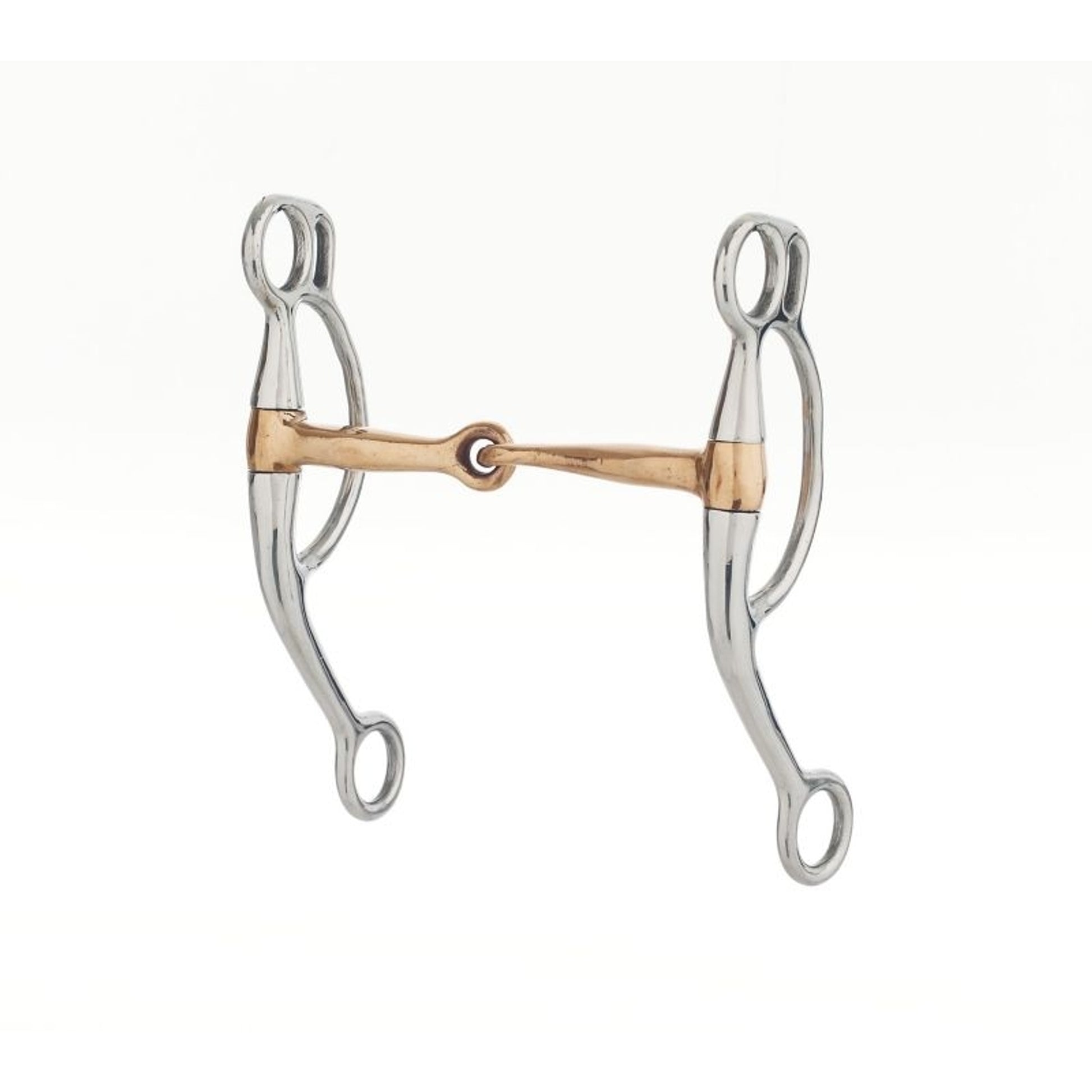 Stainless Steel Copper Snaffle Double Rein Bit 5