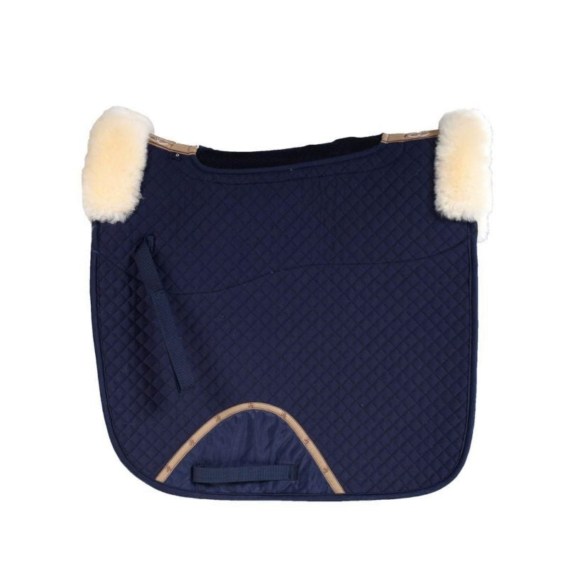 HorZe Harleigh Sheepskin Saddle Pad Full Dk Blue